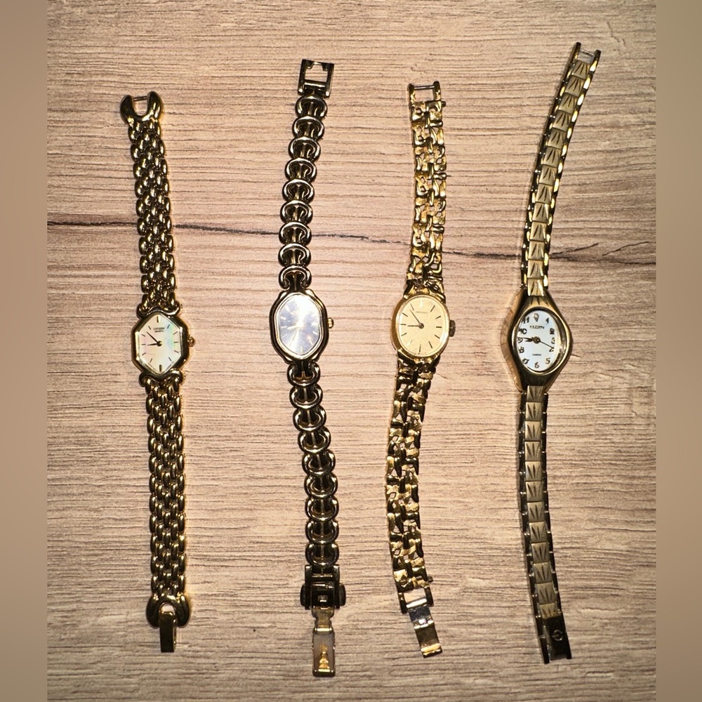 Lot of Gold Toned Vintage Watches